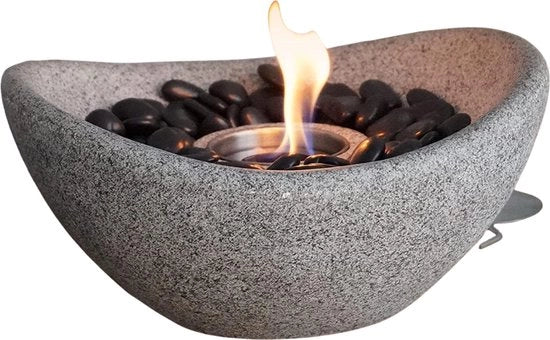 Stufa a bioetanolo - Stufa a bioetanolo da tavolo - Stufa a bioetanolo per esterno - Scalo da fuoco in calcestruzzo - Decorazione da tavolo - Stufa da tavolo - Balcone - Terrazza