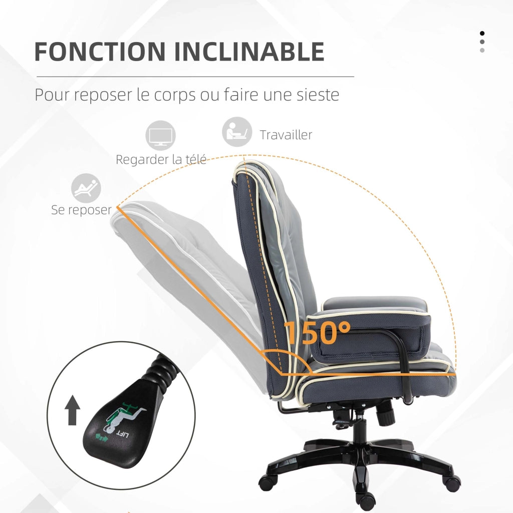 Sedia da Ufficio Ergonomica Girevole 360¡ã ¨C Xylo ¨C Altezza Regolabile Schienale Reclinabile