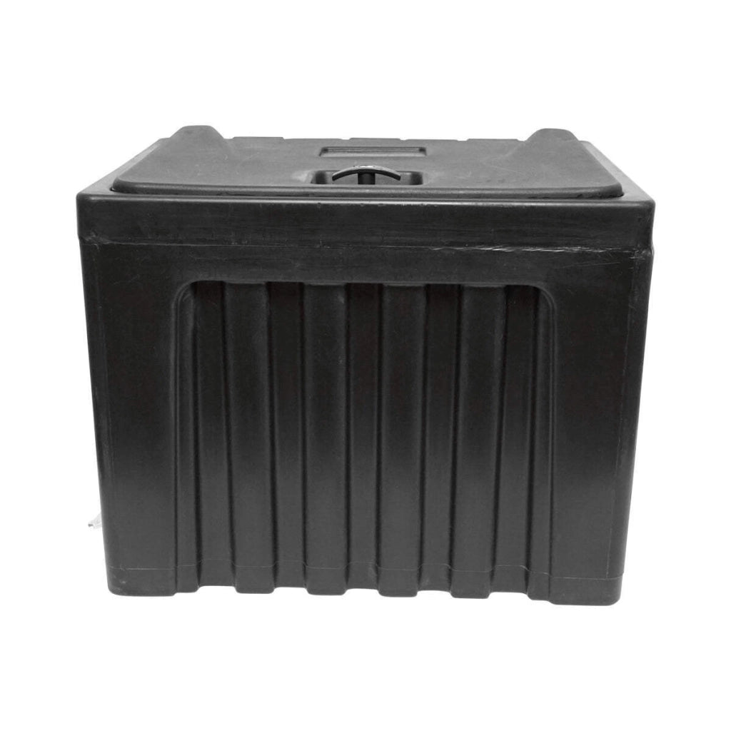 Cassetta per attrezzi senza supporto, in plastica nera 468x470x600 mm