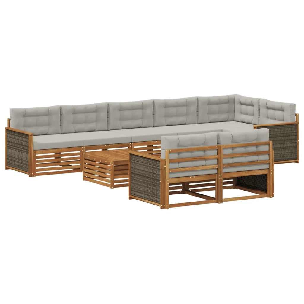 Set di divani da esterno 9 pz 3383529