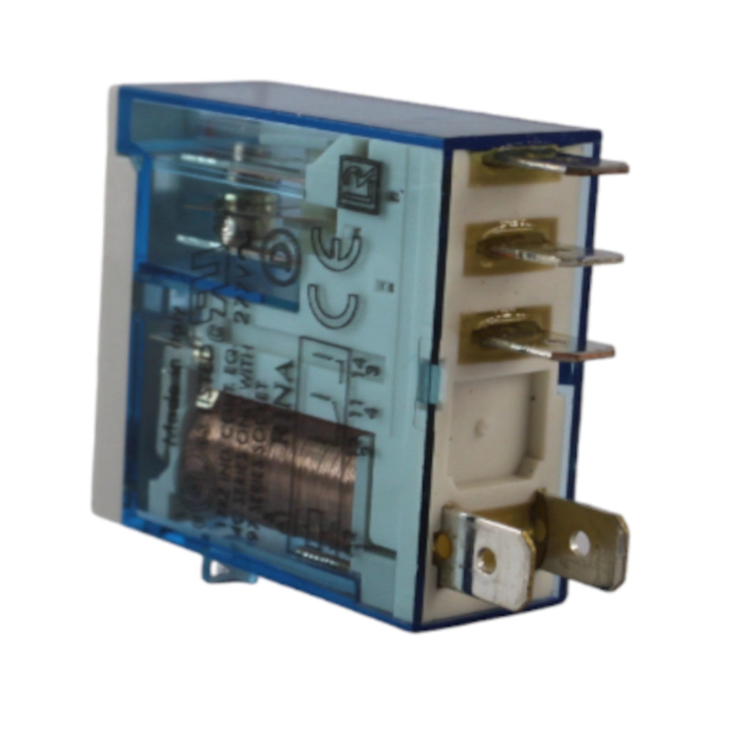 Relè potenza 16A 1 VIA 24VDC con pulsante di test FINDER