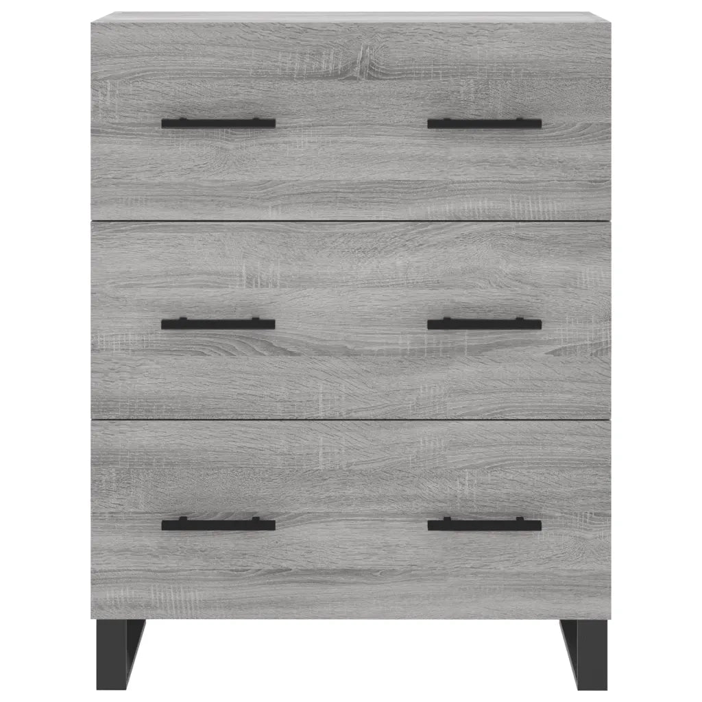Credenza | Madia | Buffet da pranzo | Armadio da pranzo Grigio Sonoma 69,5x34x180 cm in Legno Multistrato