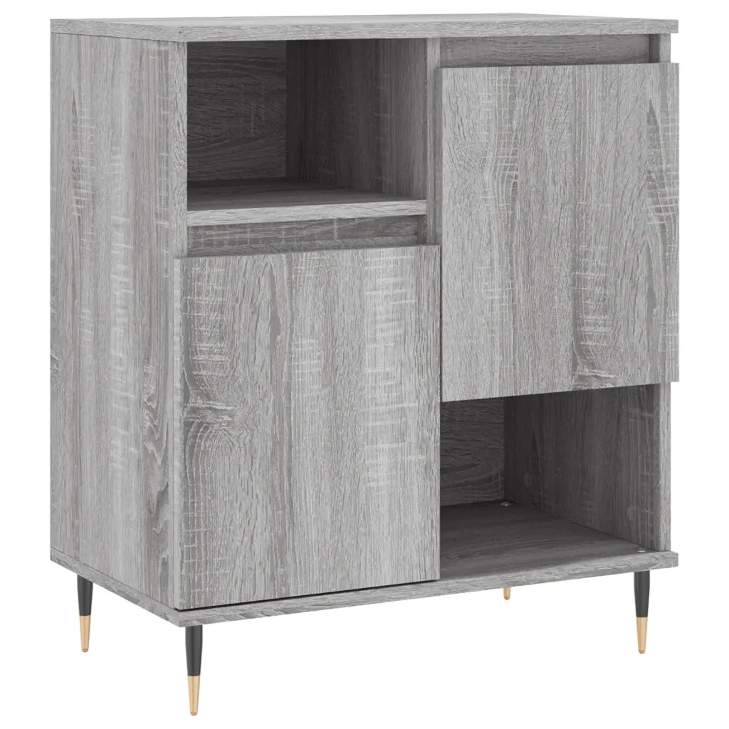 Credenza Grigio Sonoma 60x35x70 cm in Legno Multistrato 831186