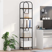 Libreria Rovere fumé 40 x 30 x 183 cm Legno multistrato 879871