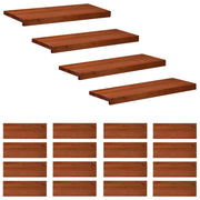 Tappeti per scale 20 pz 70 x 30 x 2 cm Marrone 3446514