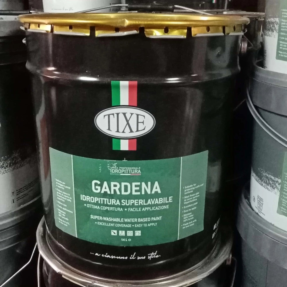 Tixe gardena 14lt idro pittura superlavabile bianca per interni ed esterni alta copertura