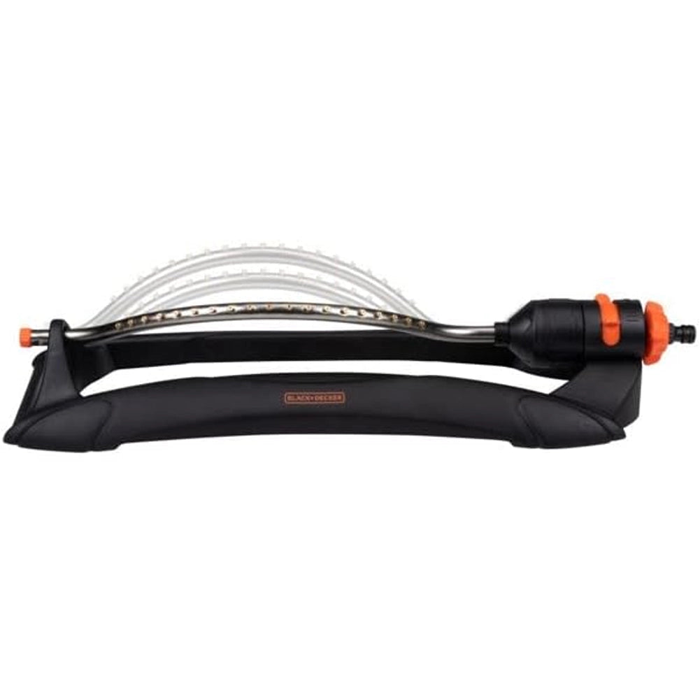 Irrigatore per Prato Girevole con 19 Ugelli Irrigazione da Giardino Oscillante Black & Decker