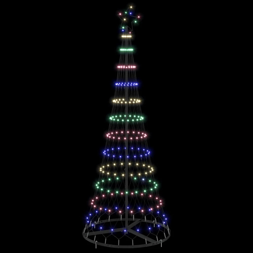 Albero di Natale LED con 230 LED Multicolore 184.5 cm Metallo 42018782