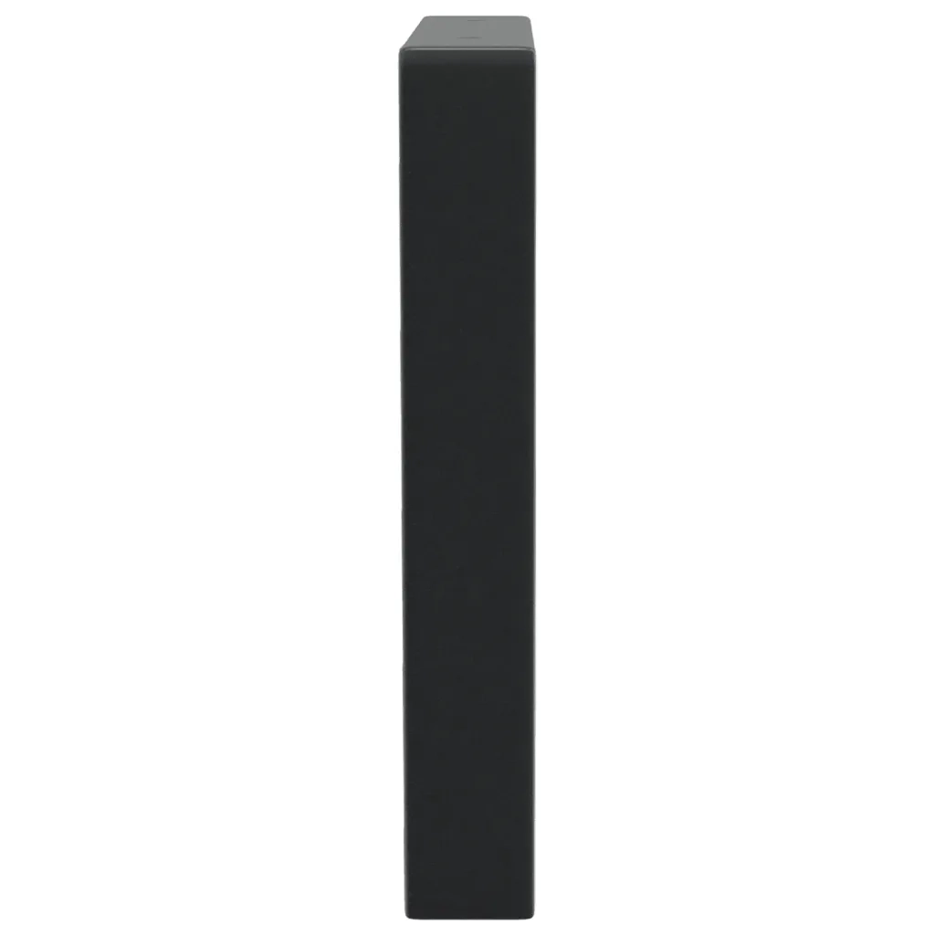 Reggimensole per Lavabo 2 pz-Supporti per mensole a muro Nere Trapezio in Acciaio 491660