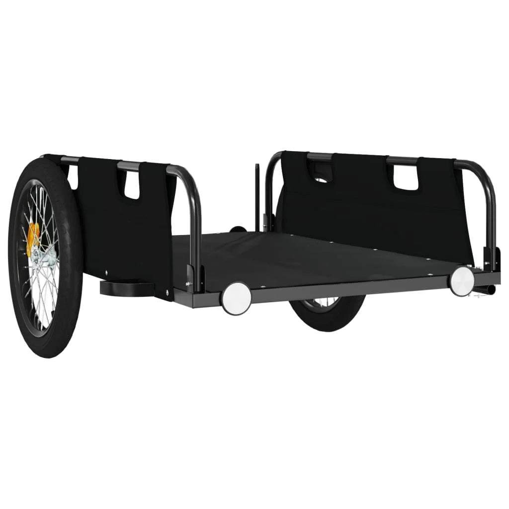 Rimorchio per trasporto biciclette tessuto Oxford ferro nero 02_0044401
