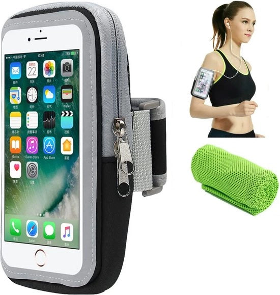 Porta cellulare impermeabile per corsa - Cintura per corsa - Cinturino sportivo - Corsa - Cinturino per braccio sportivo
