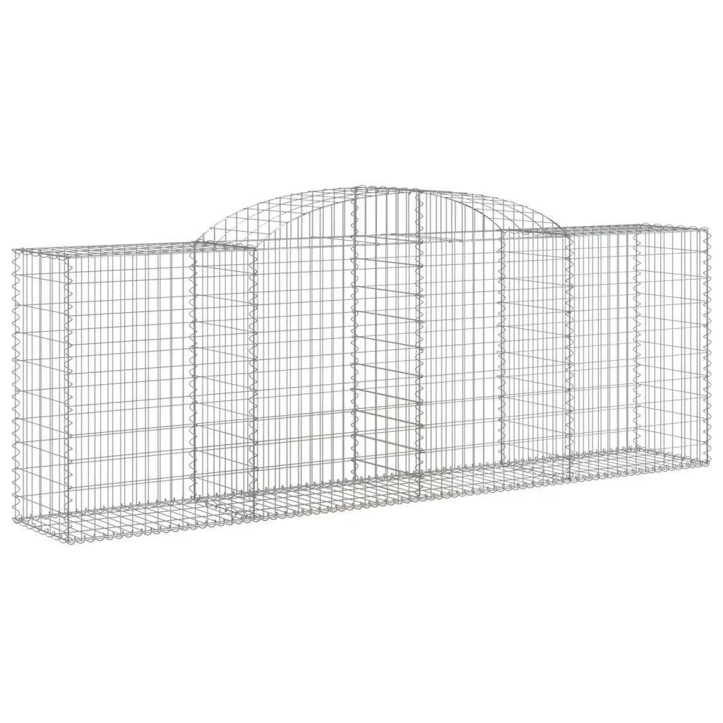 Cesti Gabbioni ad Arco 8 pz 300x50x100/120 cm Ferro Zincato 3146707