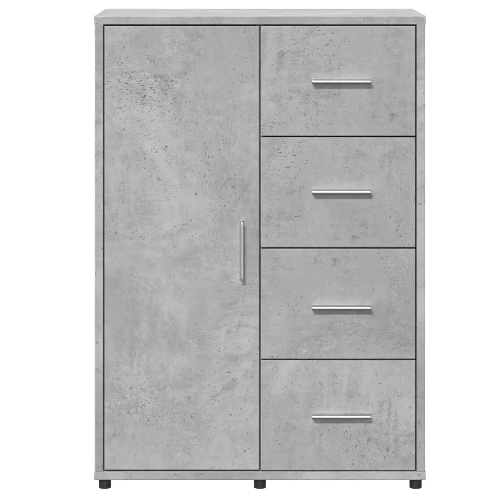 Credenze 2 pz Grigio Cemento 60x31x84 cm in Legno Multistrato 3276591