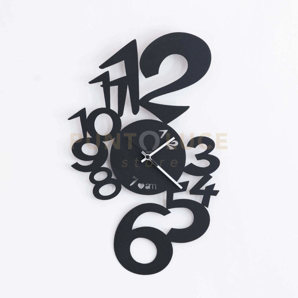Orologio da parete di design Lupin Nero