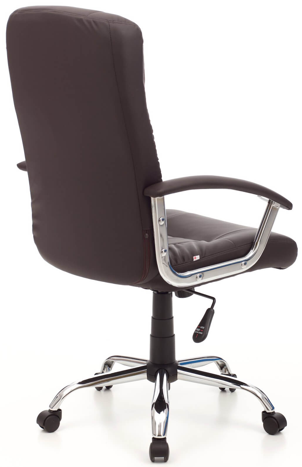 Poltrona da Ufficio Presidenziale in Similpelle Leader Marrone