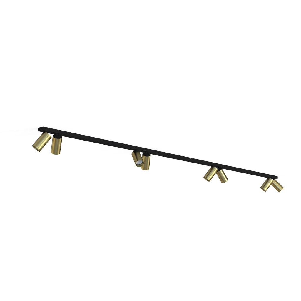 Plafoniera barra Nowodvorski MONO 7754 8xGU10 nero ottone