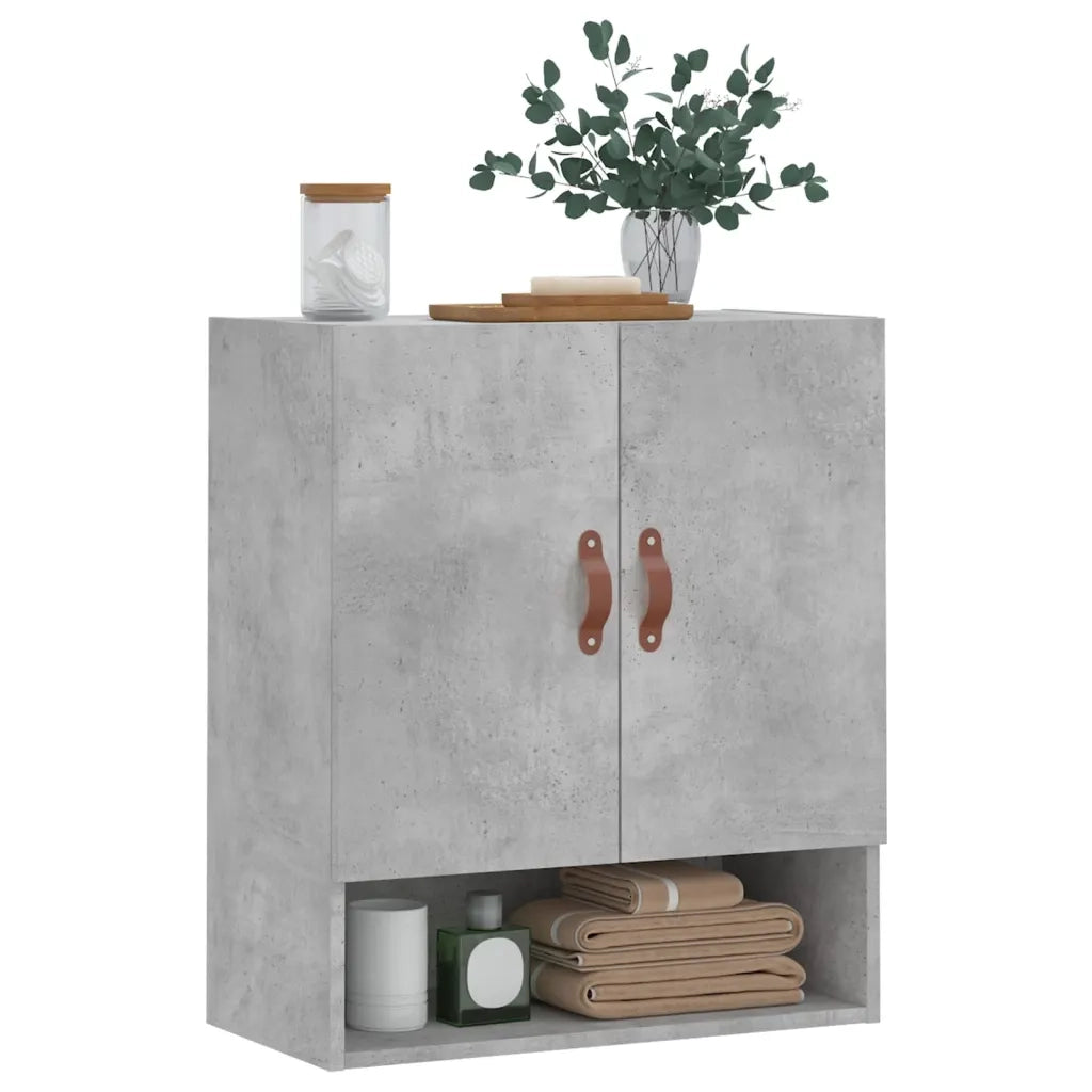 vidaXL Armadietto a Muro Grigio Cemento 60x31x70 cm Legno Multistrato