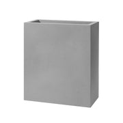 Vaso Rettangolare Indoor e Outdoor Schio Tower Maxi Smoke 78,5x39 cm in Plastica Grigio