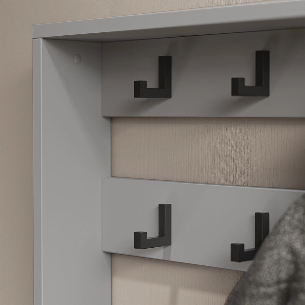 Vicco Armadio da ingresso Grigio 60 x 92 cm Set, 2 parti
