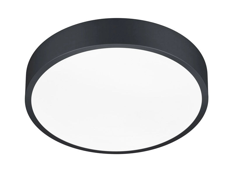 Plafoniera da Interno a LED in Metallo Nero Opaco
