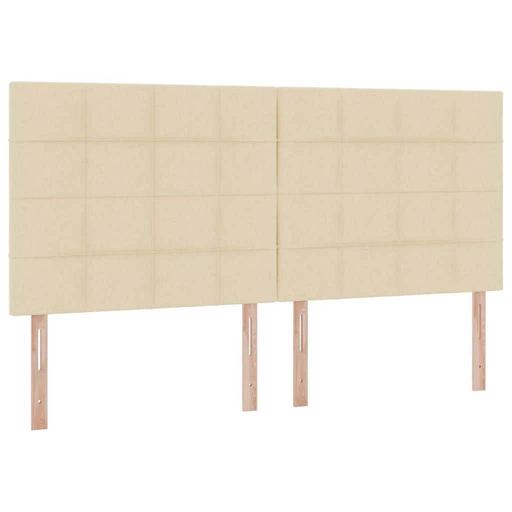 Letto con contenitore e LED Crema 200 x 200 cm Poliestere 3372442