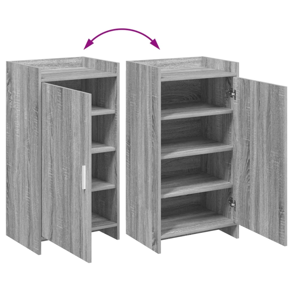 Mobile per scarpe con porta Sonoma grigio 48 x 36 x 92 cm 8011336