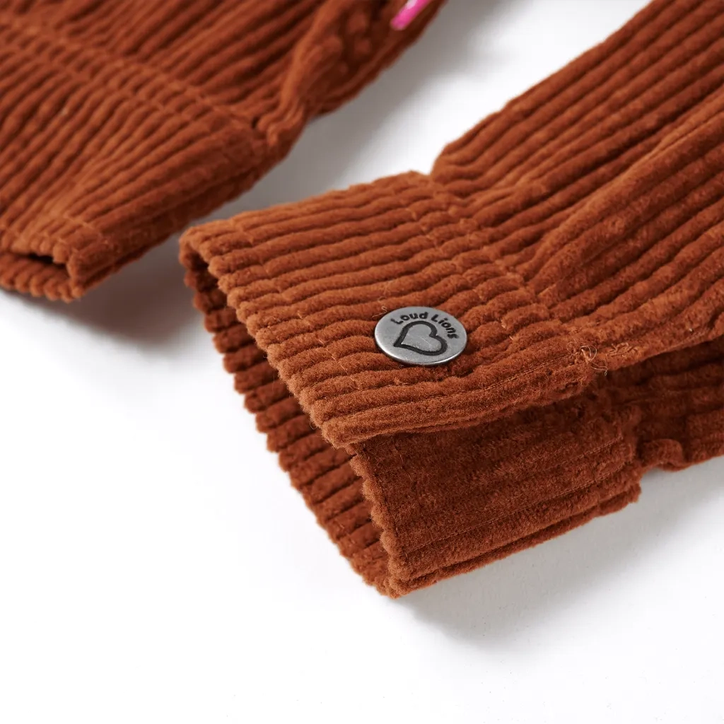 Giacca per Bambini in Velluto a Coste Cognac 116 CFW9962262