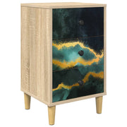 Armadio da Notte WIJHE Rovere Sonoma 36 x 33 x 60 cm 8007279