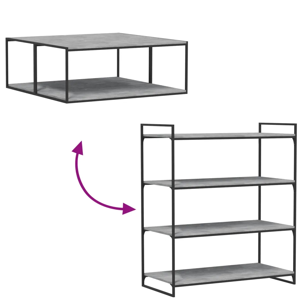 Ripiani Libreria 4pz Grigio Cemento 100x50x1,5cm Multistrato 805422
