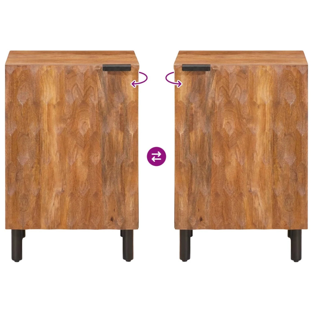 Mobile da Bagno Marrone 38 x 33 x 58 cm Legno di mango massello 4017921