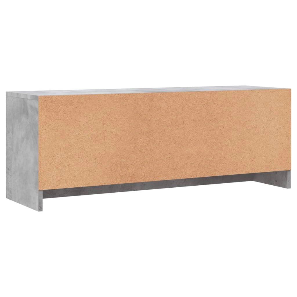 Mobile TV multimediale mensola TV credenza mobile TV sala da pranzo soggiorno camera da letto 102 x 30 x 37,5 cm legno ingegnerizzato grigio 02_0025556