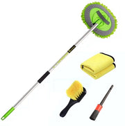 Pulitore auto 160CM a doppia funzionalità con lunga asta, 2-in-1 microfibra Chenille, pulitore auto a mano e borsetta per auto, camper, furgoni, caravan e camper.