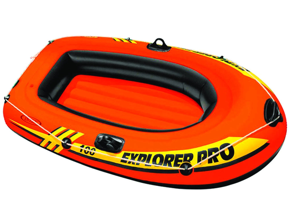 CANOTTO GONFIABILE CON DUE CAMERE D'ARIA EXPLORER PRO 100 +6 ANNI  cm.160x94x29h.  peso kg.2,6 (58355)    INTEX
