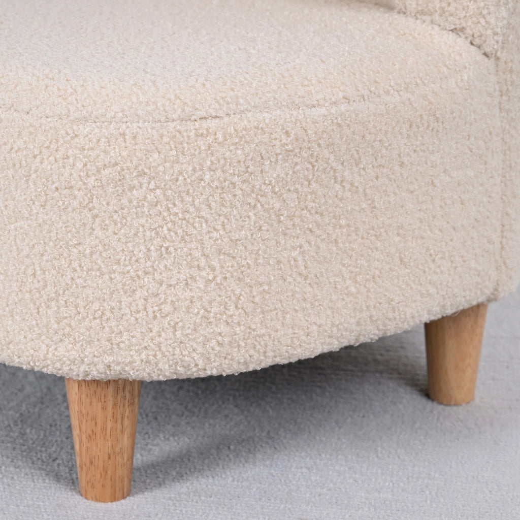 Poltrona per bambini con orecchie da orso ¨C Zephmum ¨C Beige