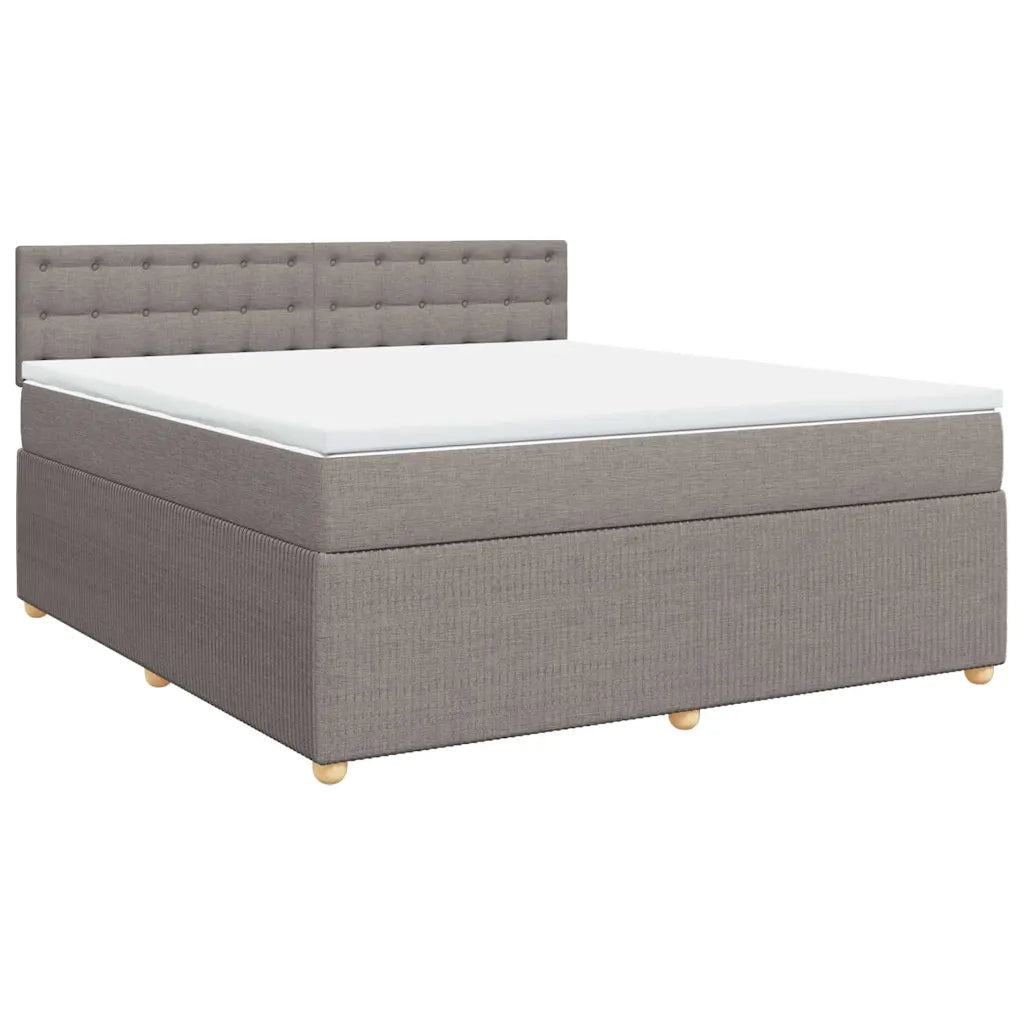 Giroletto a Molle con Materasso Tortora 180x200 cm in Tessuto 3287553