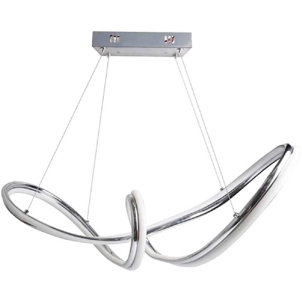 Trade Shop - Lampadario Led Intrecciato A Fiocco A Sospensione 60w Cct 3 Colorazione Luce A59-a3c -