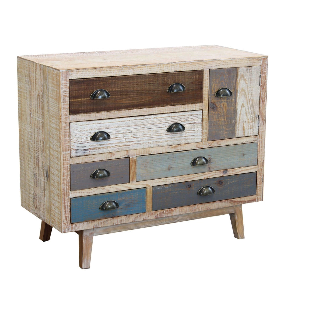 Cassettiera colorata in Legno cm 90x40x75 - FREDDY