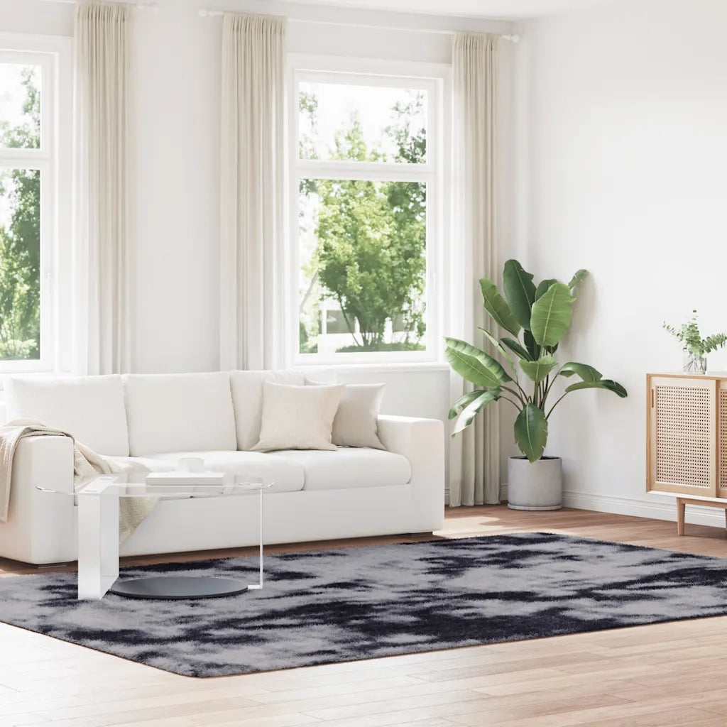 Tappeto Shaggy a Pelo Lungo NAVARRA Grigio Scuro 240x340 cm 4102856
