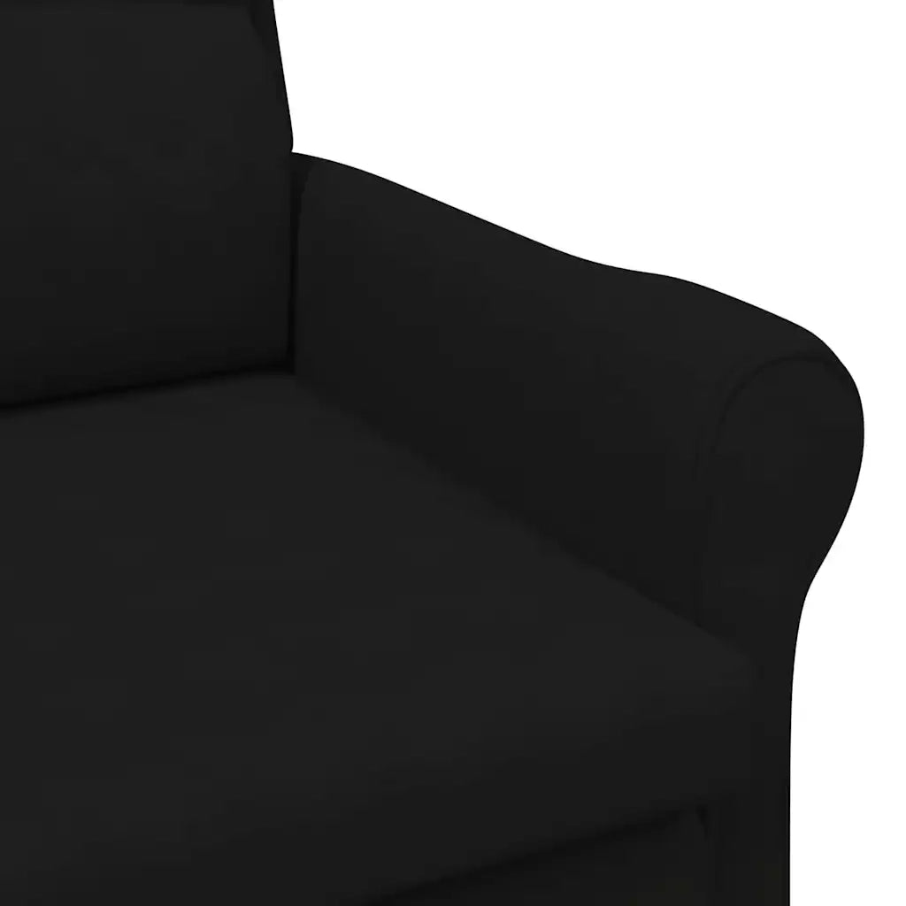 Divano Sedia-Poltrona-Poltroncina Nero 76 x 94 x 102 cm Microfibra