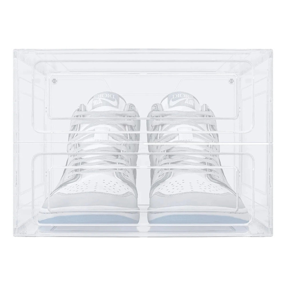 Trade Shop - Box Contenitore Per Scarpe Calzature Scatola Impilabile 34x25x18.4cm Trasparente 87648 -