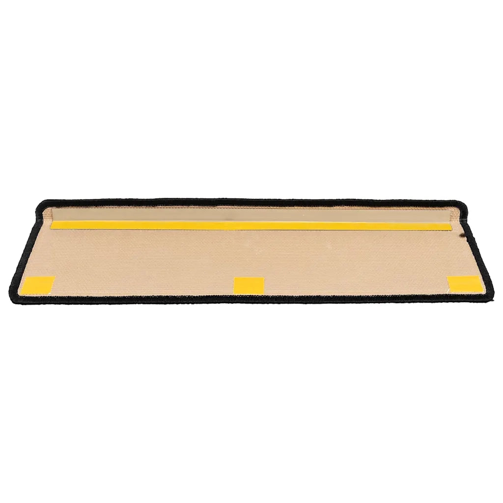 Tappetini Autoadesivi per Scale 15 pz 65x25 cm Neri e Grigi cod mxl 78305