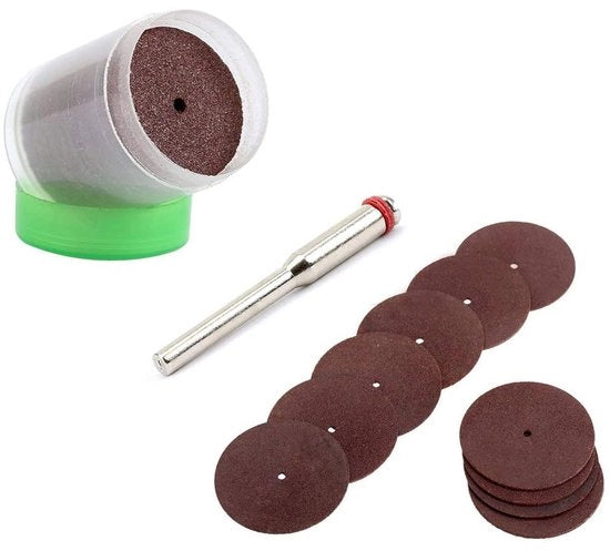 Set di Dischi di Sbiancatura 35 Pezzi - Dischi di Sbiancatura Rafforzati - 22mm - Ossidiana di Alluminio Legato con Resina - Adatto per Metalli/Plastici - Dischi di Sbiancatura Extra Sottili - Dischi di Sbiancatura