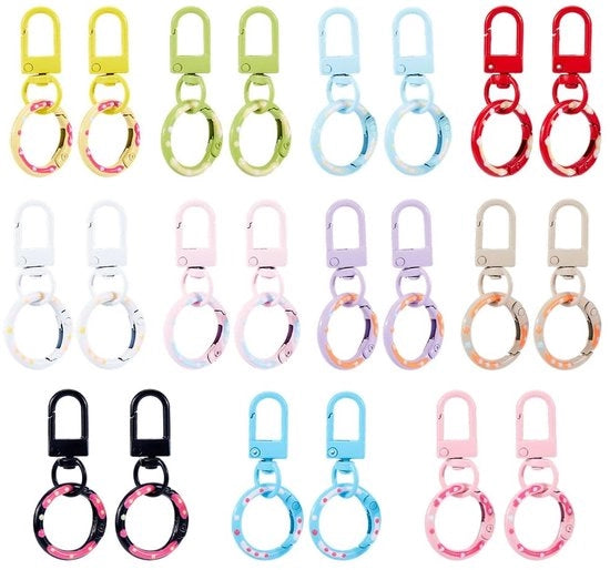 Confezione di 22 pezzi di O-Ring a sfere di gomma resistenti alle correnti d'acqua - Kreeftschalen - Backlak-Legering - Accessori per serrature - Scatola di conservazione trasparente - Chiusura a cerniera con anello di chiusura