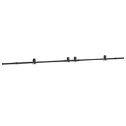 Kit di Binari per Porte Scorrevoli 400 cm Acciaio Nero CFW4626680