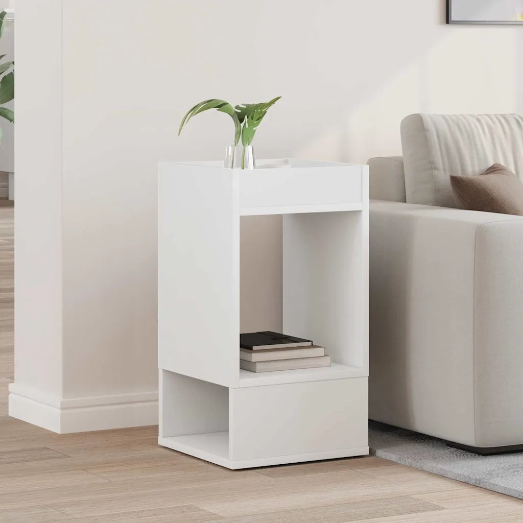 Tavolino Bianco 30 x 30 x 56 cm Legno multistrato 890928
