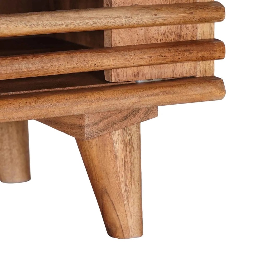 Mobile TV con archiviazione con porta Naturale 105 x 30 x 35 cm
