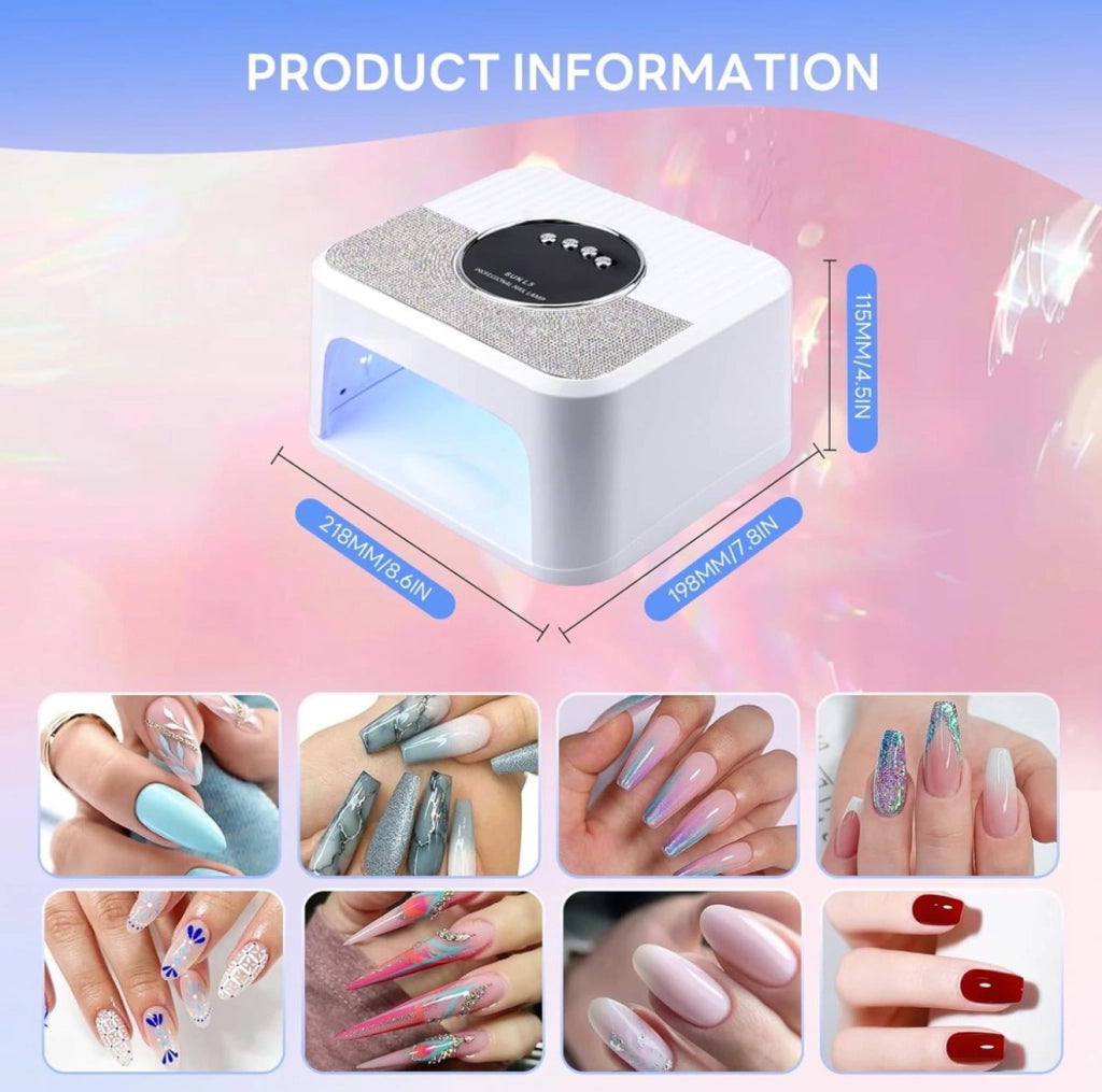 Lampada 268W 45 Led UV Led Fornetto Ricostruzione Unghie Manicure Nail SUN-L5