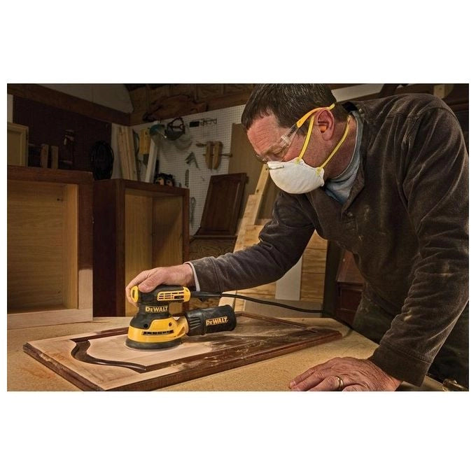 Dewalt DWE6423-QS Levigatrice Roto-Orbitale 125 mm 280 W 8000 12000 OPM colore Nero Giallo