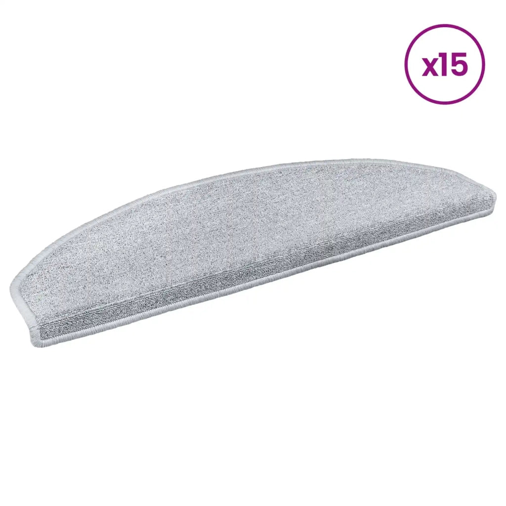 Tappetini per scale autoadesivi 15 pcs Grigio Chiaro