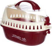 Carriobag per Gatti - Rosso - 25x19x18 cm - Adatto per il trasporto colorato